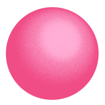 Pink 3D sphere shape